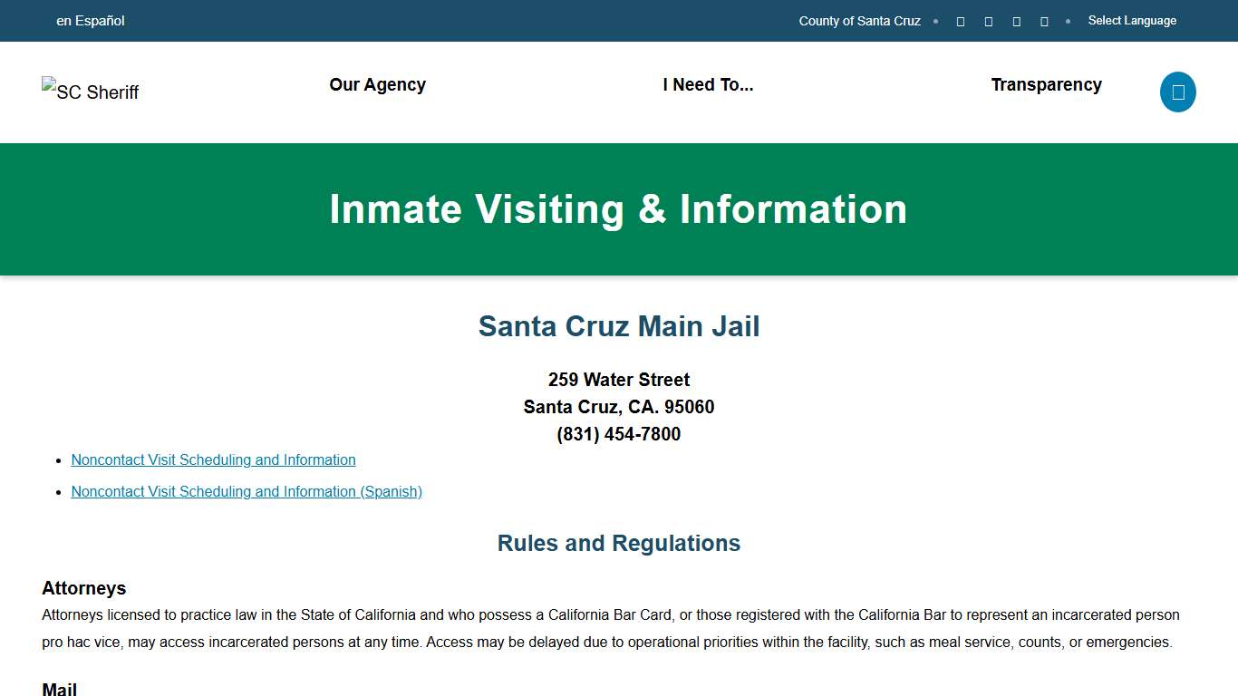 Santa Cruz Main Jail